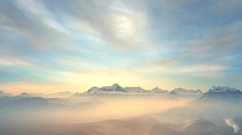 Dawn in mountains Stock Footage 46836912