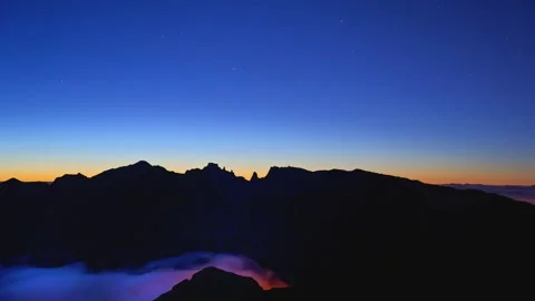 Dawn in the mountains Stock-Footage 237988870