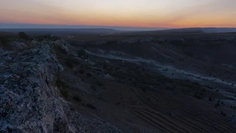 Dawn in the mountains time lapse. Stock-Footage 147039579