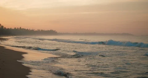 Dawn on the ocean Stock Footage 87261558