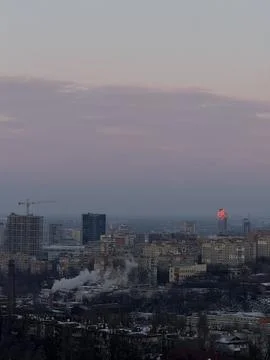 Dawn Over the Cityscape Stock Photos
