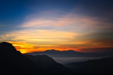 Dawn over Gunung Bromo in Java Photos