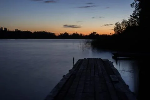 Dawn over Lake Stock Photos