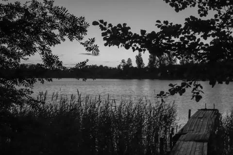 Dawn over Lake Stock Photos