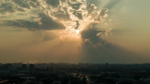 Dawn over Moscow Time Lapse Stock Footage