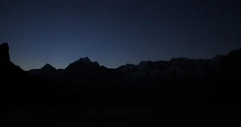 Dawn Over Mountain Range Video stock 169937134