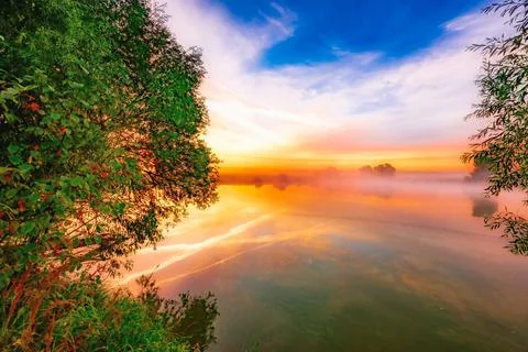 Dawn on the pond Photos