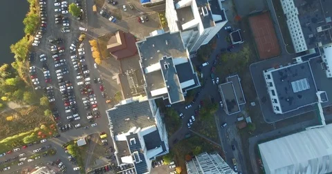 Dawn in a residential area Stock Footage 71408498