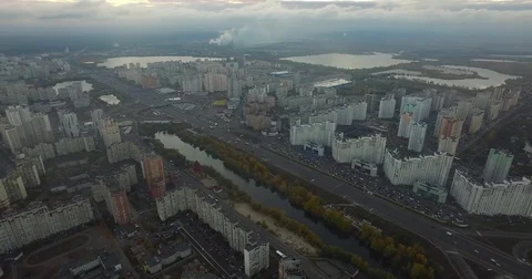 Dawn in a residential area Stock Footage 71408791