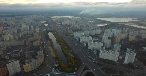 Dawn in a residential area Stock Footage 71409139