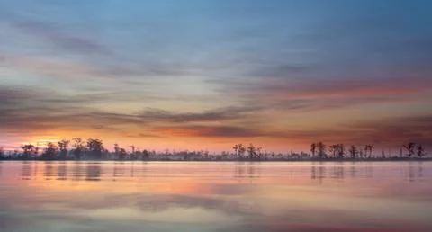 Dawn On The River Stock Photos