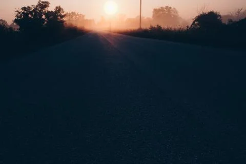 Dawn road Stock Photos