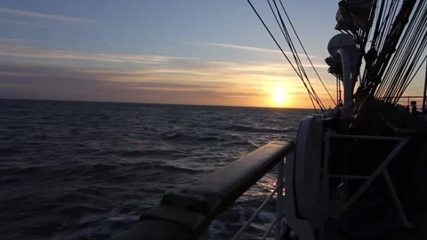 DAWN IN THE SEA Stock Footage 133657533