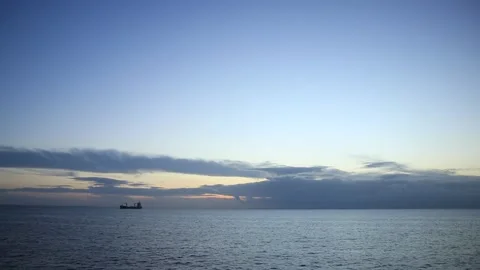Dawn in the Sea Stock Footage 185917146