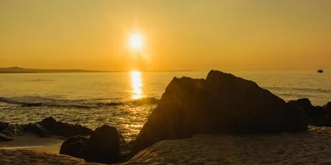 Dawn on the sea Foto stock
