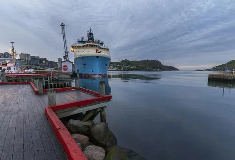 Dawn at the St. John’s Harbor 写真素材