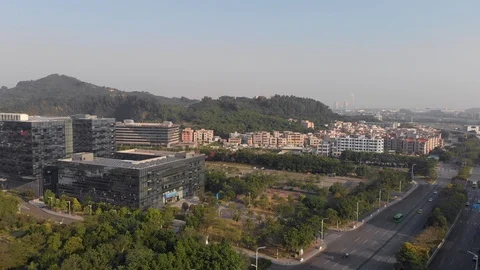 Dawn in the suburbs of the metropolis. Stock Footage 118285722