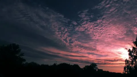 Dawn, sunrise time lapse t3300A Stock Footage 11409596