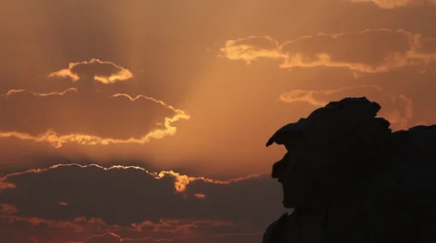 Dawn in the White Desert, Egypt Stock Footage 36057672