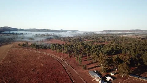Dawnbreak in Australian Outback Stock Footage 156902516