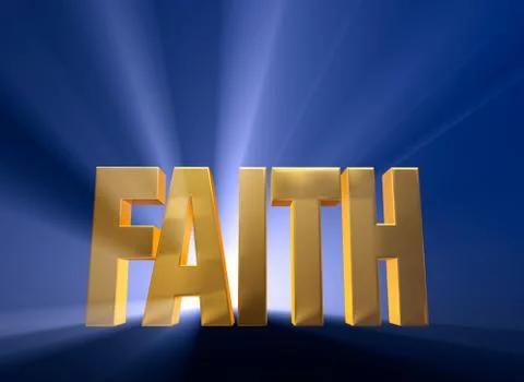 Dawning faith Stock Illustration