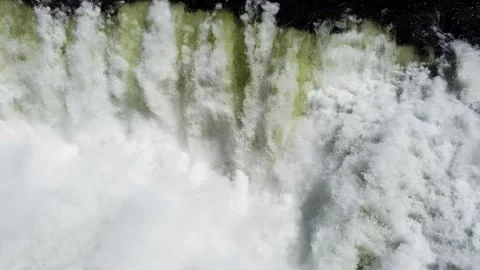 Dawson Falls is a waterfall on the Murtle River in British Columbia Canada Stock-Footage 280387698