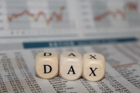 Dax lettering Stock Photos