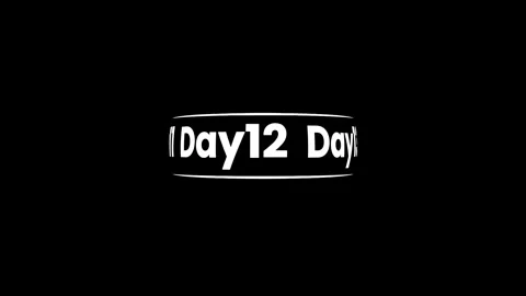 Day 01 to day 21 text rolling slide by slide animation Stock Footage 324624802