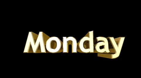 Day 02 Monday HD Stock Footage