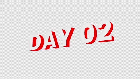 Day 02 Text Animation. Stock Footage 315288360
