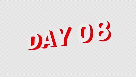 Day 18 Text Animation. Stock Footage 315288398
