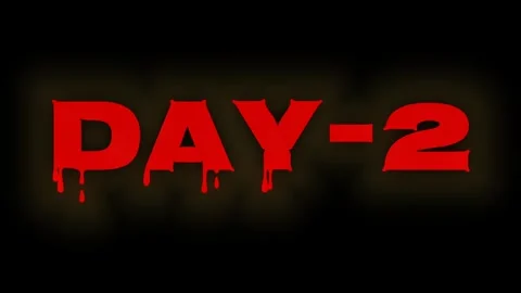 Day 2 horror themes animation Stock Footage 314390374