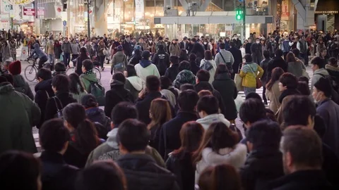 Day 9 Tokyo The Scramble C0015 3 Stock Footage 126777548