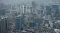 Day Aerial View of Seoul Skyline, Cityscape, South Korea, Skyscrapers time lapse HD Footage