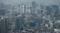 Day Aerial View of Seoul Skyline, Cityscape, South Korea, Skyscrapers, Center HD Footage