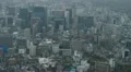 Day Aerial View of Seoul Skyline, Cityscape, South Korea, Skyscrapers time lapse HD Footage
