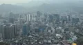 Day Aerial View of Seoul Skyline, Cityscape, South Korea, Skyscrapers, Center HD Footage