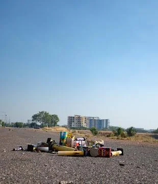 The Day After Fire Cracker Night in Darwin Stock Photos