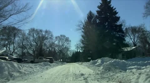 Day after heavy snowfall Vídeos de archivo 20472861