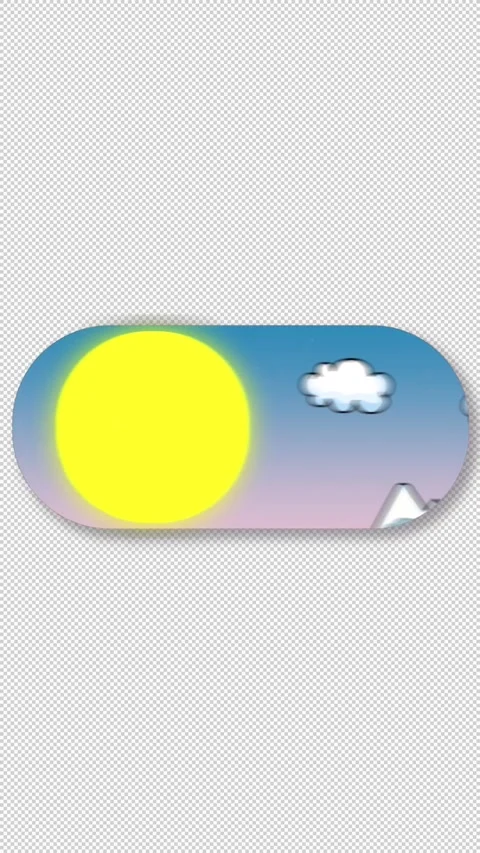 Day And Night Control Switch Loop Vertical Alpha Stock Footage 291266266