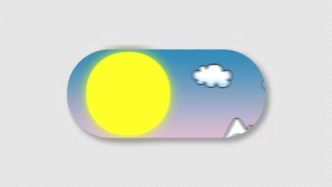 Day And Night Control Switch Loop On Alpha Channel Stock Footage 291266344