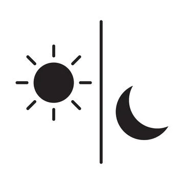 Day and Night icon vector for your web design, logo, infographic, UI. illustr Stock Illustration