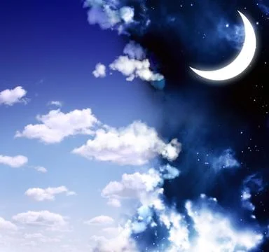 Day and night Stock Illustration