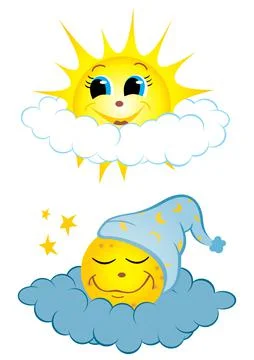 Day and night Stock Illustration
