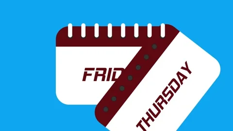 Day animation with falling white paper and bright blue background Stock Footage 315449265