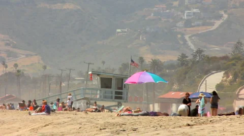 A DAY AT THE BEACH Stock Footage 5460080