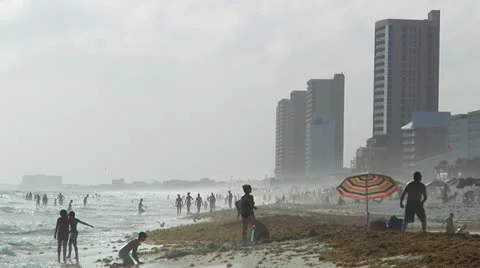 Day at the Beach Stock Footage 11428915