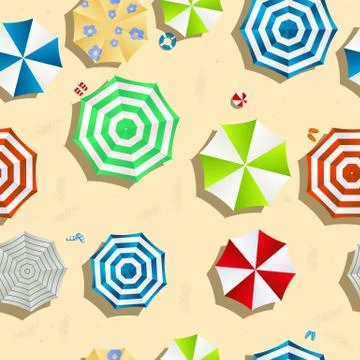 A day at the beach Illustrazione stock