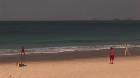 Day at the beach - September 15th, 2010 Stock Footage 313742521