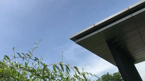 A day with the blue sky building shoot 動画素材 221803072